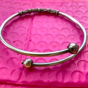 Bali "snake head” bypass adjustable  cuff bracelet